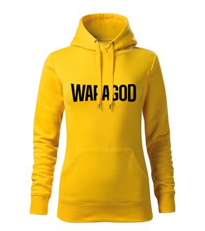 WARAGOD kapucnis női pulóver FASTMERCH, sárga 320g / m2