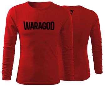 WARAGOD Fit-T hosszú ujjú póló FastMERCH, piros 160g/m2