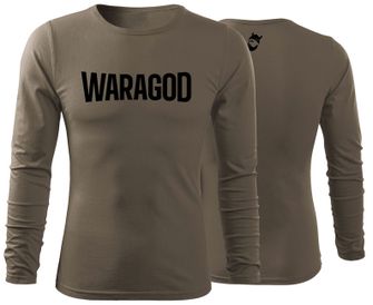 WARAGOD Fit-T hosszú ujjú póló FastMERCH, oliva 160g/m2
