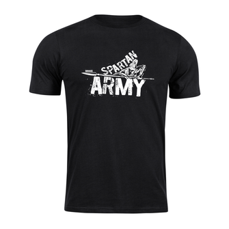 DRAGOWA rövid póló spartan army Nabis, fekete 160g/m2