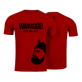 Waragod rövid póló StrongMERCH, piros 160g/m2